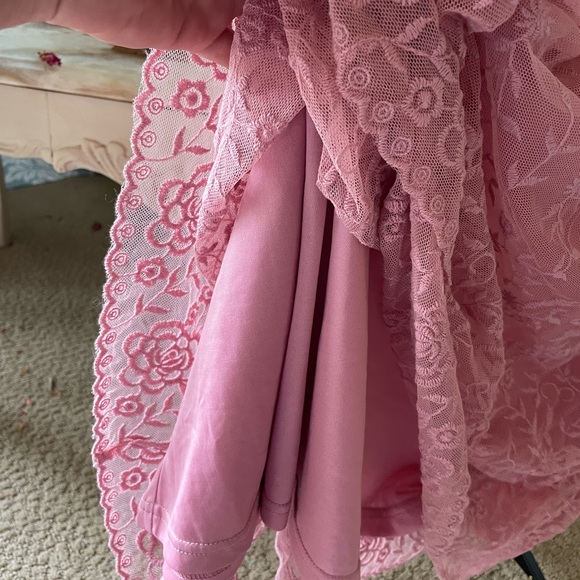 Sundance pink crochet tulle sleeveless dress - Picture 13 of 14